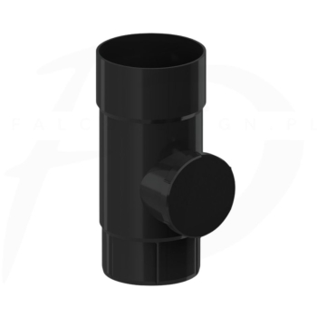 Rewizja rury spustowej PVC firmy KROP ⌀ 90 kolor czarny